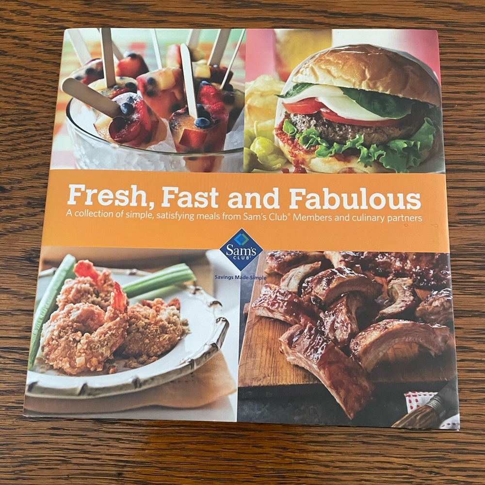 Orange and Blue Kitchen Cookbook for Quick Meals